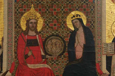 Szczegół Dziewicy, Chrystusa i 17 Świętych